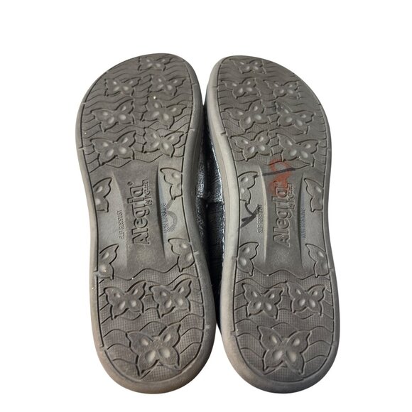 Alegria Metallic Textured Slip-On Loafers Womens Size 10.5 Comfortable Shoes - Picture 6 of 9